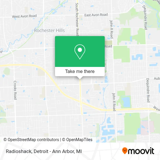 Radioshack map
