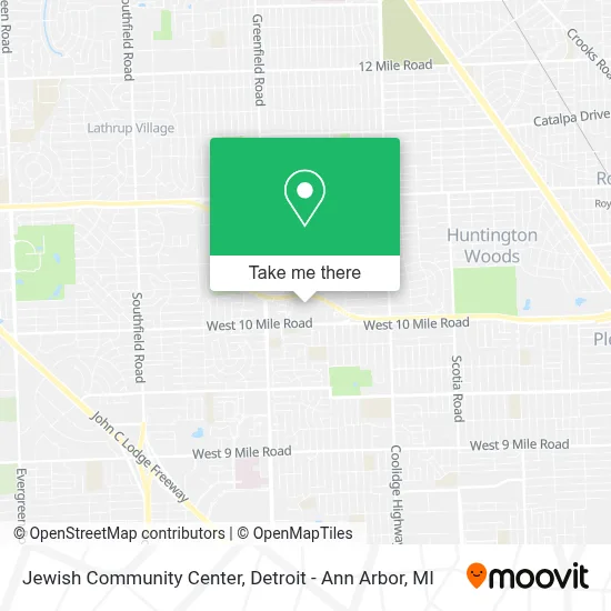 Jewish Community Center map