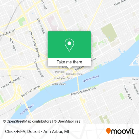Chick-Fil-A map