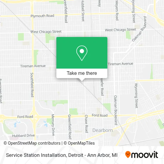 Service Station Installation map