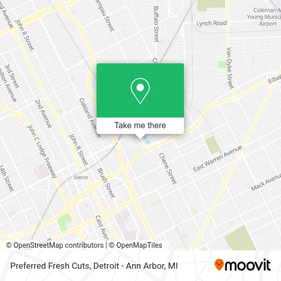 Preferred Fresh Cuts map