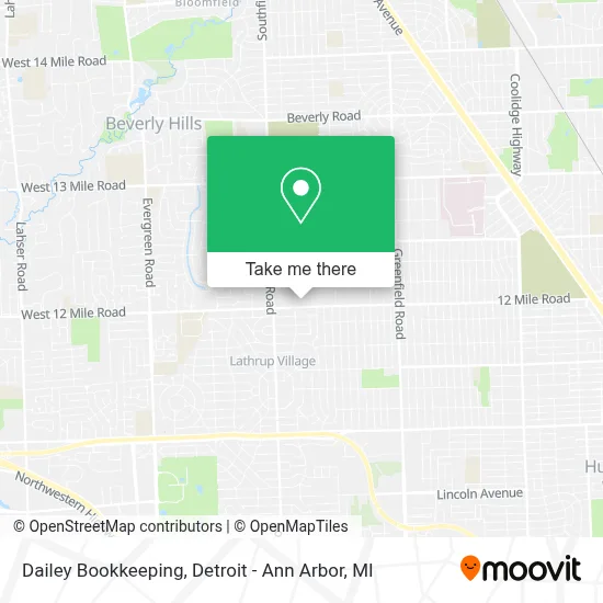 Dailey Bookkeeping map