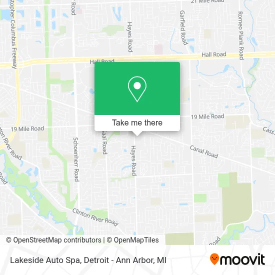 Lakeside Auto Spa map