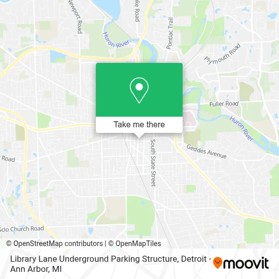 Library Lane Underground Parking Structure map