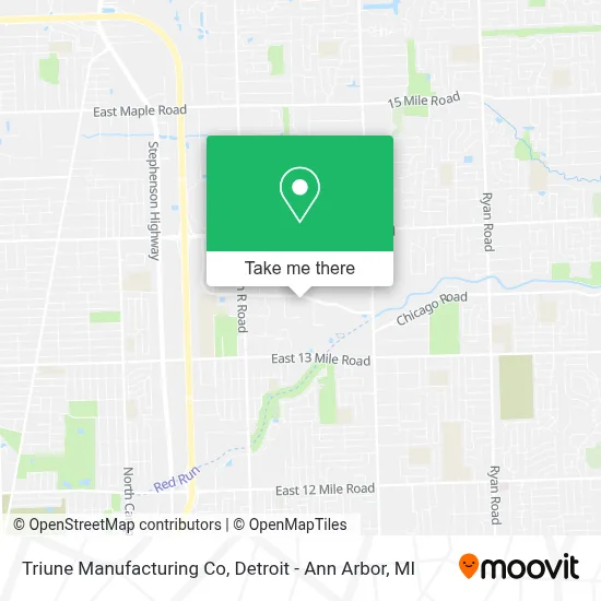 Triune Manufacturing Co map
