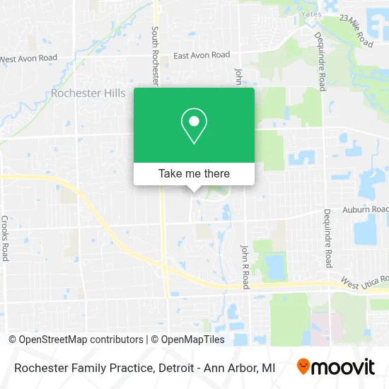 Rochester Family Practice map