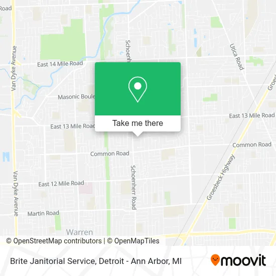 Brite Janitorial Service map