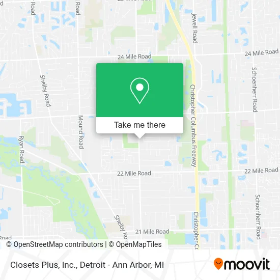 Closets Plus, Inc. map