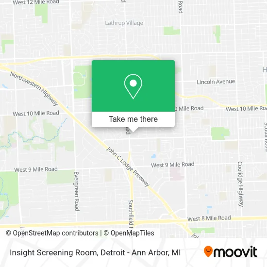 Insight Screening Room map