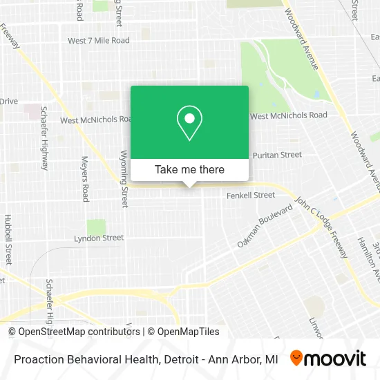 Proaction Behavioral Health map