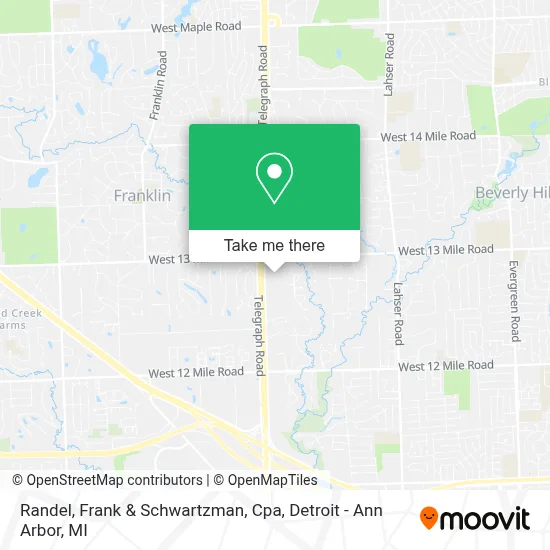 Randel, Frank & Schwartzman, Cpa map