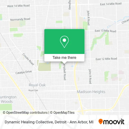 Dynamic Healing Collective map