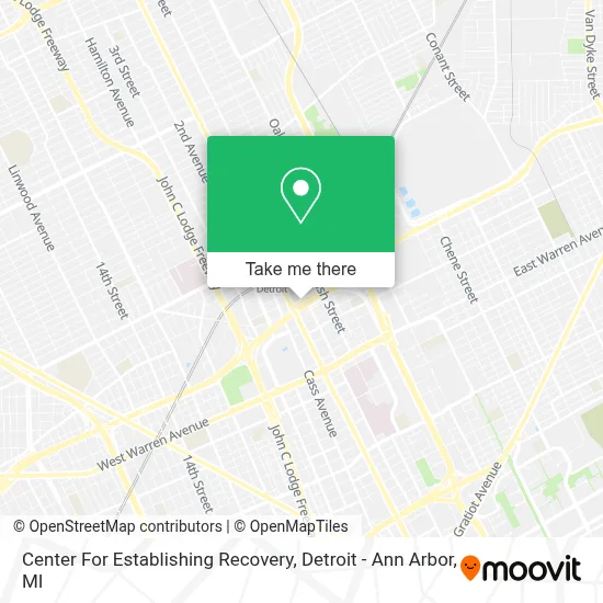 Center For Establishing Recovery map
