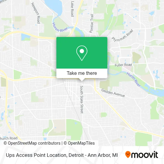 Ups Access Point Location map