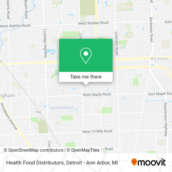 Health Food Distributors map