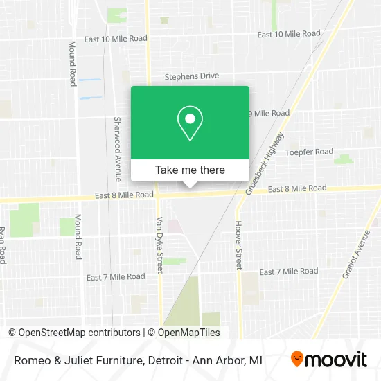 Romeo & Juliet Furniture map