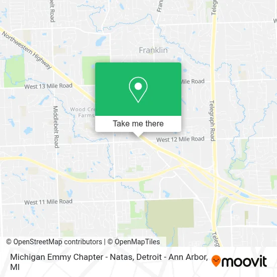 Michigan Emmy Chapter - Natas map