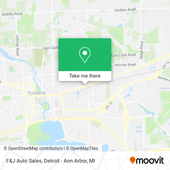 F&J Auto Sales map
