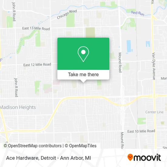 Ace Hardware map