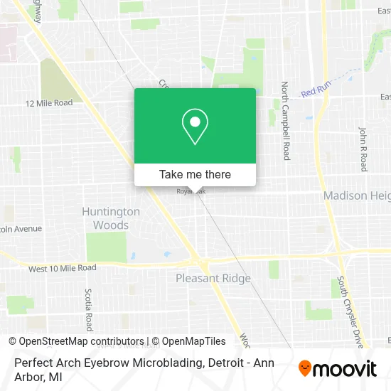 Perfect Arch Eyebrow Microblading map