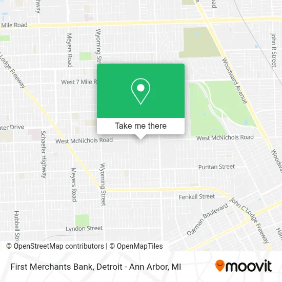 First Merchants Bank map