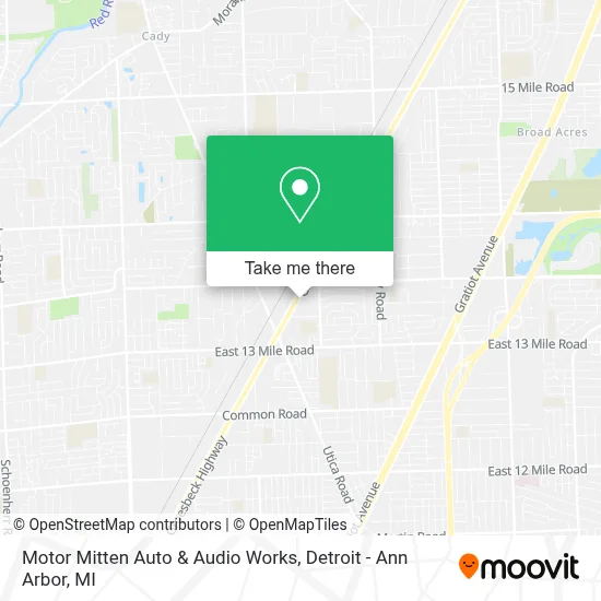 Motor Mitten Auto & Audio Works map