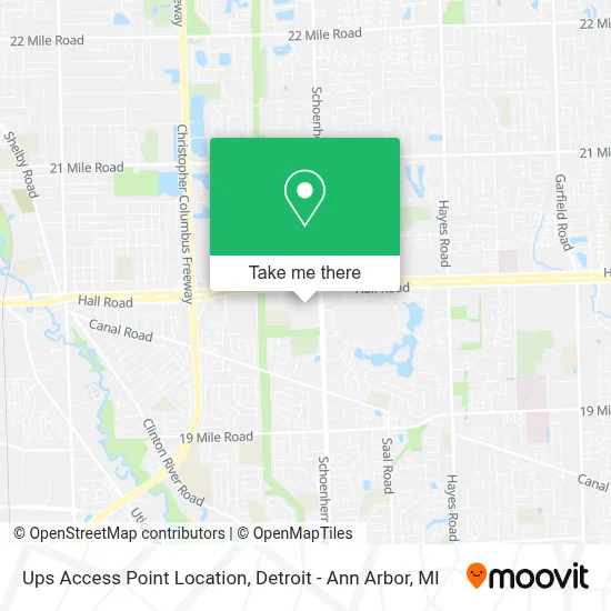 Ups Access Point Location map
