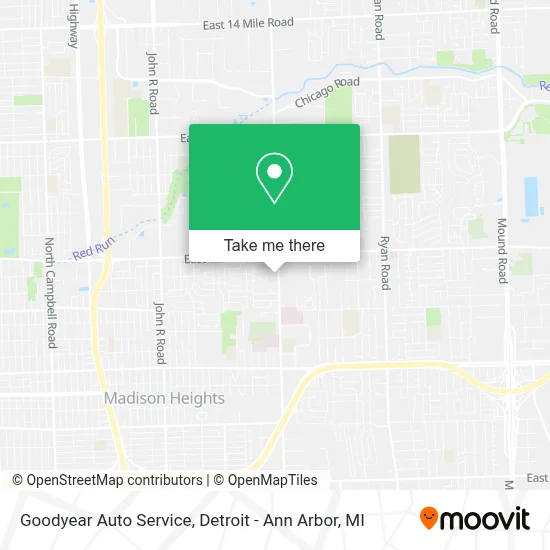 Goodyear Auto Service map