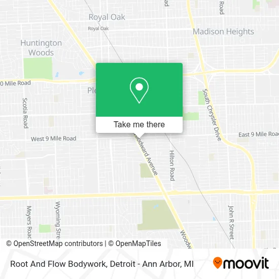 Root And Flow Bodywork map