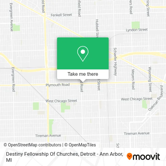 Destiny Fellowship Of Churches map