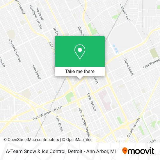 A-Team Snow & Ice Control map