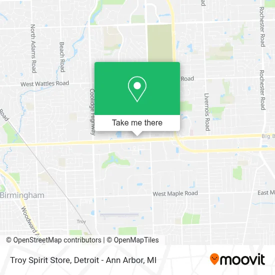 Troy Spirit Store map