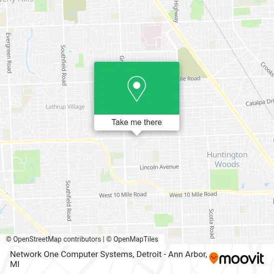 Network One Computer Systems map