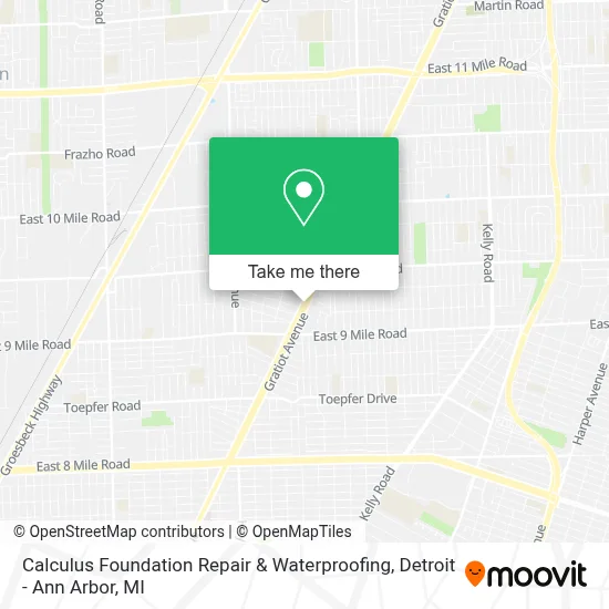 Calculus Foundation Repair & Waterproofing map