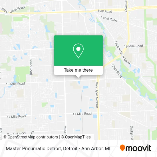 Master Pneumatic Detroit map