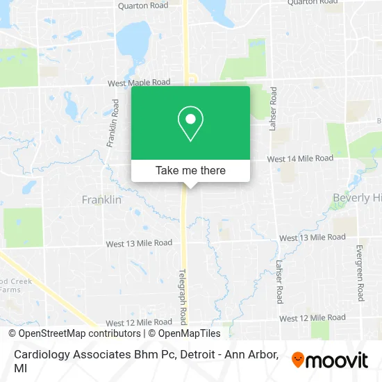 Cardiology Associates Bhm Pc map
