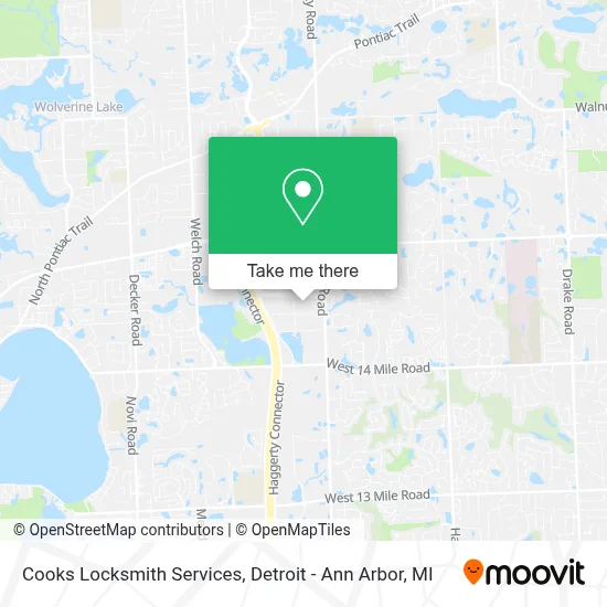Cooks Locksmith Services map