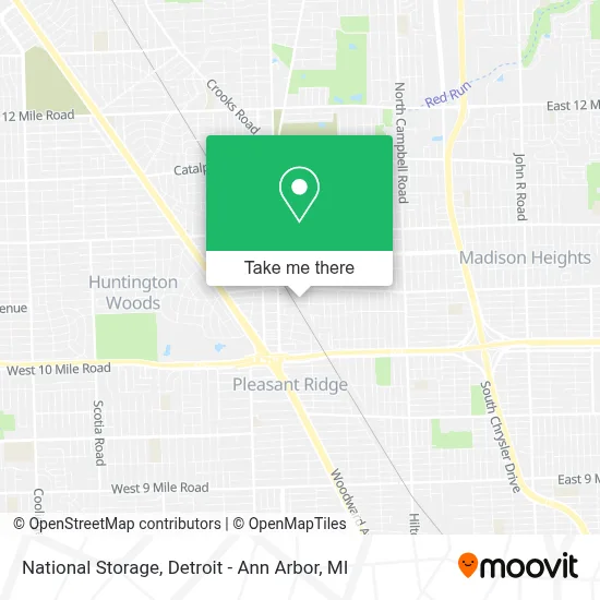 National Storage map