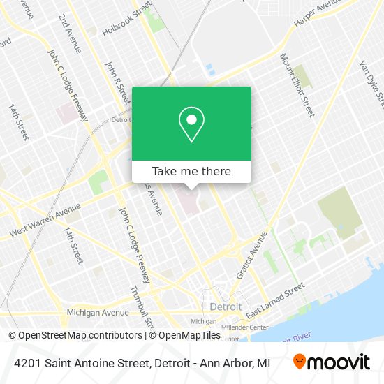 Mapa de 4201 Saint Antoine Street