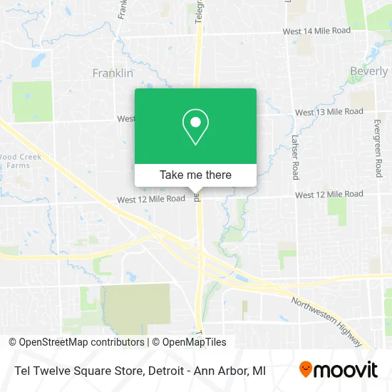 Tel Twelve Square Store map