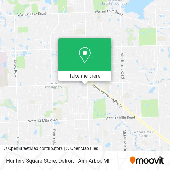 Hunters Square Store map