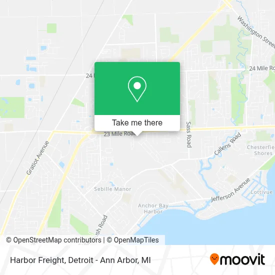 Harbor Freight map