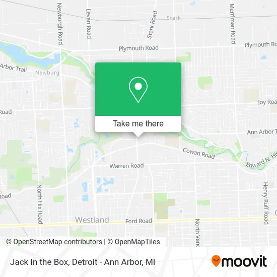 Jack In the Box map