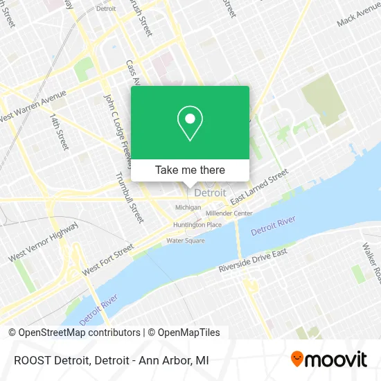 ROOST Detroit map