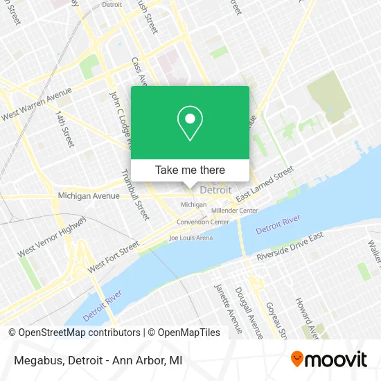 Megabus map
