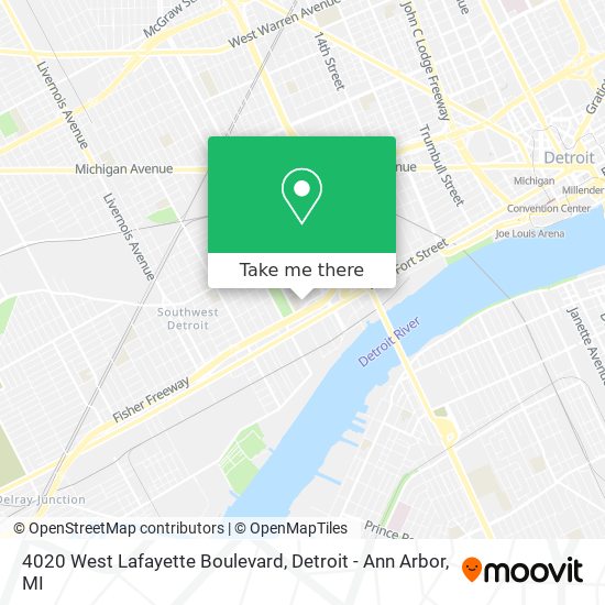 4020 West Lafayette Boulevard map