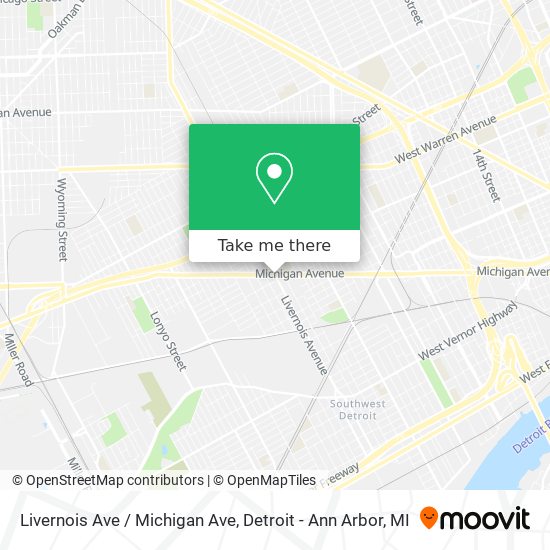 Livernois Ave / Michigan Ave map