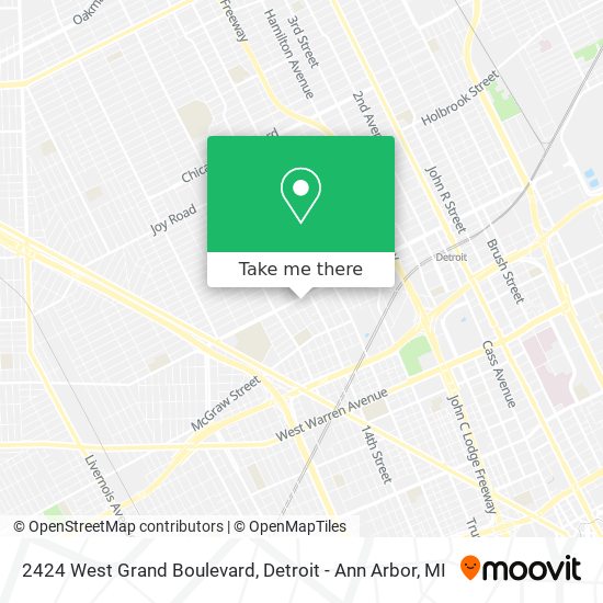 Mapa de 2424 West Grand Boulevard