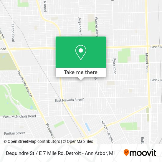 Mapa de Dequindre St / E 7 Mile Rd