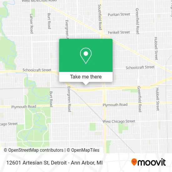 How to Get to 12601 Artesian St in Detroit by Bus?